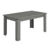 Τραπέζι Denzel Megapap χρώμα γκρι σκυροδέματος 120x80x76εκ.