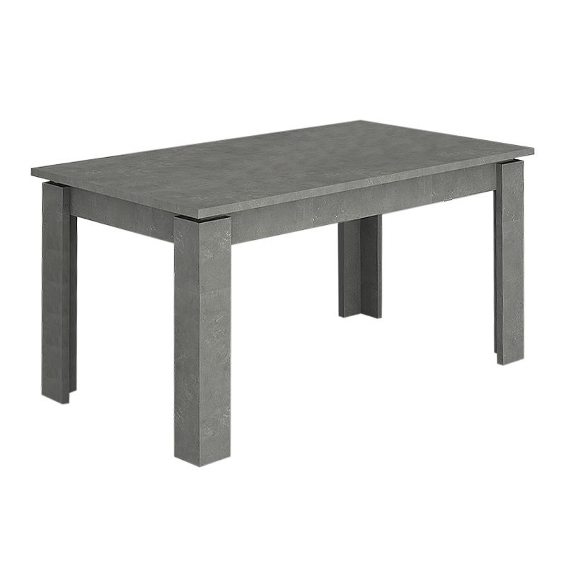 Τραπέζι Denzel Megapap χρώμα γκρι σκυροδέματος 120x80x76εκ.
