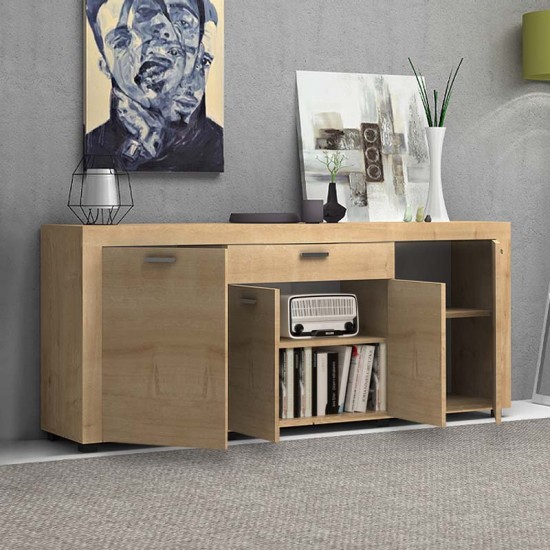 Μπουφές μελαμίνης Joseph Megapap χρώμα sonoma 177x40x76εκ. Μπουφές μελαμίνης Joseph Megapap χρώμα sonoma 177x40x76εκ.