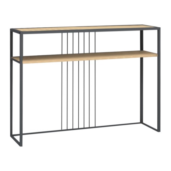 Κονσόλα Kary Megapap χρώμα oak 120x33x90εκ. Κονσόλα Kary Megapap χρώμα oak 120x33x90εκ.