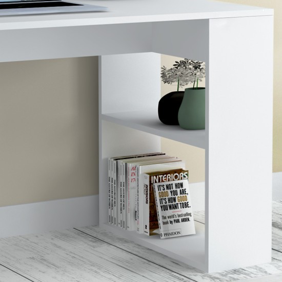 Γραφείο εργασίας Mikro Megapap χρώμα λευκό 120x60x75εκ. Γραφείο εργασίας Mikro Megapap χρώμα λευκό 120x60x75εκ.