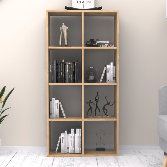 Βιβλιοθήκη Anser Megapap χρώμα φυσικό οξιάς 69,8x29x142εκ. Βιβλιοθήκη Anser Megapap χρώμα φυσικό οξιάς 69,8x29x142εκ.