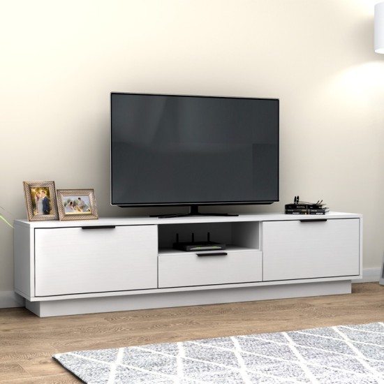 Έπιπλο τηλεόρασης Mensa Megapap χρώμα λευκό 180x35x43cm. Έπιπλο τηλεόρασης Mensa Megapap χρώμα λευκό 180x35x43cm.
