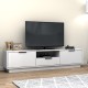 Έπιπλο τηλεόρασης Mensa Megapap χρώμα λευκό 180x35x43cm. Έπιπλο τηλεόρασης Mensa Megapap χρώμα λευκό 180x35x43cm.
