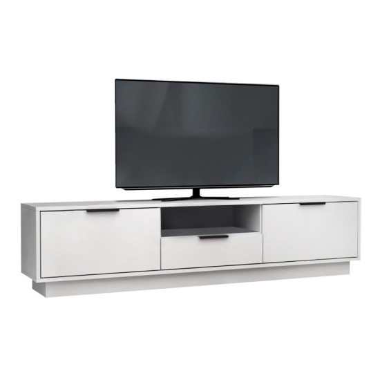 Έπιπλο τηλεόρασης Mensa Megapap χρώμα λευκό 180x35x43cm. Έπιπλο τηλεόρασης Mensa Megapap χρώμα λευκό 180x35x43cm.