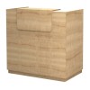 Γραφείο υποδοχής - reception Lemmon Megapap χρώμα φυσικό οξιάς 120x70x110εκ.