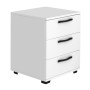 Κομοδίνο - συρταριέρα γραφείου Roco Megapap χρώμα λευκό 40x39x57εκ.
