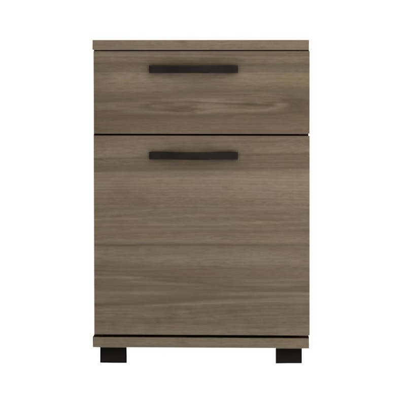 Κομοδίνο - Συρταριέρα γραφείου Veto Megapap χρώμα καρυδί 40x39x57εκ.