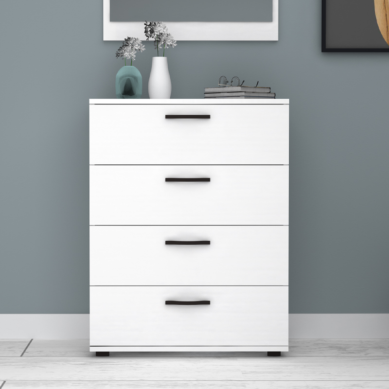 Συρταριέρα Velika Megapap χρώμα λευκό 73x44x96εκ.