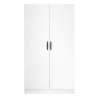 Ντουλάπα ρούχων Victoria Megapap δίφυλλη χρώμα λευκό 100x60x181εκ.