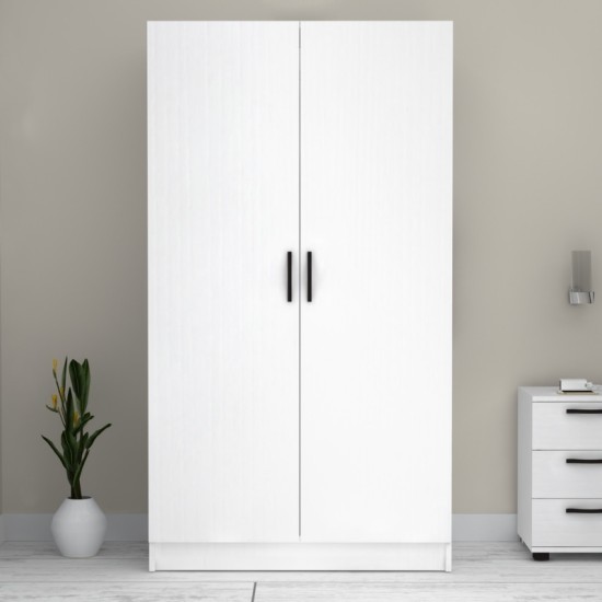 Ντουλάπα ρούχων Victoria Megapap δίφυλλη χρώμα λευκό 100x60x181εκ. Ντουλάπα ρούχων Victoria Megapap δίφυλλη χρώμα λευκό 100x60x181εκ.