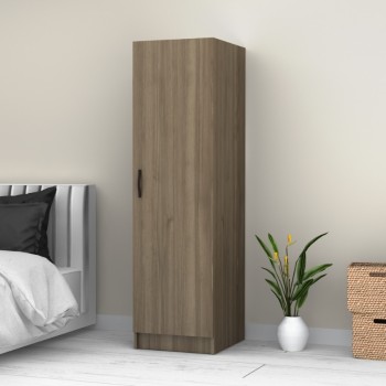 Ντουλάπα ρούχων Victoria Megapap μονόφυλλη χρώμα καρυδί 50x60x181εκ.