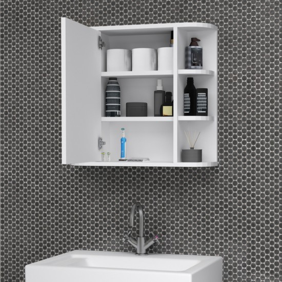 Καθρέπτης μπάνιου Diro Μegapap χρώμα λευκό 65x17,5x60εκ. Καθρέπτης μπάνιου Diro Μegapap χρώμα λευκό 65x17,5x60εκ.