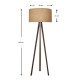 Φωτιστικό δαπέδου Rosling Megapap Mdf/ύφασμα Pvc χρώμα καρυδί/φυσικό 38x38x140εκ. Φωτιστικό δαπέδου Rosling Megapap Mdf/ύφασμα Pvc χρώμα καρυδί/φυσικό 38x38x140εκ.