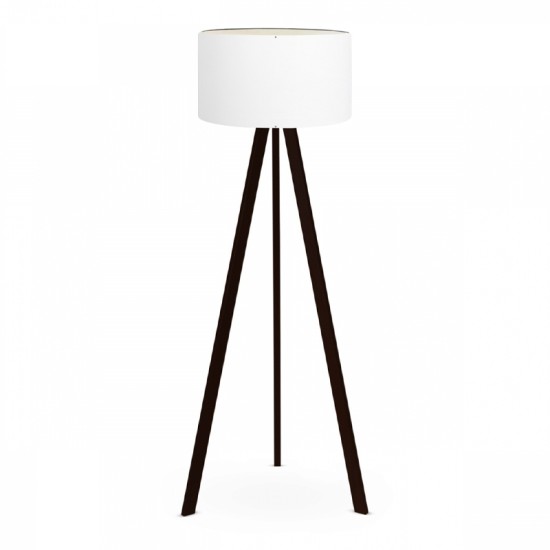 Φωτιστικό δαπέδου Rosling Megapap Mdf/ύφασμα Pvc χρώμα μαύρο - λευκό 38x38x140εκ. Φωτιστικό δαπέδου Rosling Megapap Mdf/ύφασμα Pvc χρώμα μαύρο - λευκό 38x38x140εκ.