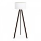 Φωτιστικό δαπέδου Rosling Megapap Mdf/ύφασμα Pvc χρώμα μαύρο - λευκό 38x38x140εκ. Φωτιστικό δαπέδου Rosling Megapap Mdf/ύφασμα Pvc χρώμα μαύρο - λευκό 38x38x140εκ.