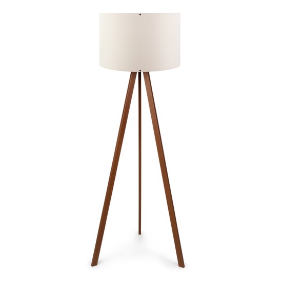 Φωτιστικό δαπέδου Rosling Megapap Mdf/ύφασμα Pvc χρώμα καρυδί/μπεζ 38x21x140εκ. Φωτιστικό δαπέδου Rosling Megapap Mdf/ύφασμα Pvc χρώμα καρυδί/μπεζ 38x21x140εκ.