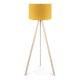 Φωτιστικό δαπέδου Rosling Megapap Mdf/ύφασμα Pvc χρώμα φυσικό/κροκί 38x21x140εκ. Φωτιστικό δαπέδου Rosling Megapap Mdf/ύφασμα Pvc χρώμα φυσικό/κροκί 38x21x140εκ.
