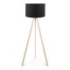 Φωτιστικό δαπέδου Rosling Megapap Mdf/ύφασμα Pvc χρώμα φυσικό/μαύρο 38x21x140εκ. Φωτιστικό δαπέδου Rosling Megapap Mdf/ύφασμα Pvc χρώμα φυσικό/μαύρο 38x21x140εκ.