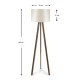 Φωτιστικό δαπέδου Rosling Megapap Mdf/ύφασμα Pvc χρώμα καρυδί/μπεζ 38x21x140εκ. Φωτιστικό δαπέδου Rosling Megapap Mdf/ύφασμα Pvc χρώμα καρυδί/μπεζ 38x21x140εκ.