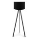 Φωτιστικό δαπέδου Rosling Megapap Mdf/ύφασμα Pvc χρώμα μαύρο 38x21x140εκ. Φωτιστικό δαπέδου Rosling Megapap Mdf/ύφασμα Pvc χρώμα μαύρο 38x21x140εκ.