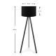Φωτιστικό δαπέδου Rosling Megapap Mdf/ύφασμα Pvc χρώμα μαύρο 38x21x140εκ. Φωτιστικό δαπέδου Rosling Megapap Mdf/ύφασμα Pvc χρώμα μαύρο 38x21x140εκ.