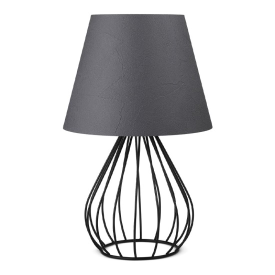 Φωτιστικό επιτραπέζιο Akerlind Megapap ύφασμα Pvc/μέταλλο χρώμα ανθρακί/μαύρο 22x17x36εκ. Φωτιστικό επιτραπέζιο Akerlind Megapap ύφασμα Pvc/μέταλλο χρώμα ανθρακί/μαύρο 22x17x36εκ.