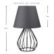 Φωτιστικό επιτραπέζιο Akerlind Megapap ύφασμα Pvc/μέταλλο χρώμα ανθρακί/μαύρο 22x17x36εκ. Φωτιστικό επιτραπέζιο Akerlind Megapap ύφασμα Pvc/μέταλλο χρώμα ανθρακί/μαύρο 22x17x36εκ.