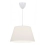 Φωτιστικό οροφής Elanor Megapap υφασμάτινο μονόφωτο χρώμα λευκό 37x21x70εκ.