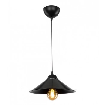 Φωτιστικό οροφής Felicity Megapap E27 πλαστικό μονόφωτο χρώμα μαύρο 24x24x70εκ.