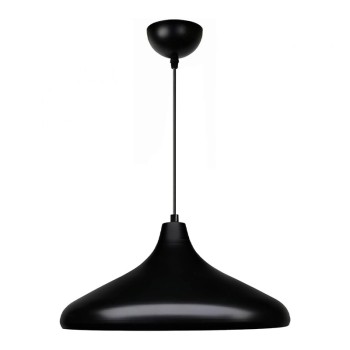 Φωτιστικό οροφής Lela Megapap E27 μεταλλικό μονόφωτο χρώμα μαύρο Ø31x100εκ.