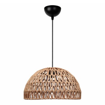 Φωτιστικό οροφής Karon Megapap E27 από σχοινί μονόφωτο χρώμα φυσικό Ø29x70εκ.