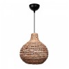 Φωτιστικό οροφής Faya Megapap E27 wicker μονόφωτο χρώμα φυσικό Ø46x100εκ.