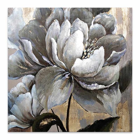 Πίνακας σε καμβά White Magnolias Megapap ψηφιακής εκτύπωσης 50x50x3εκ.
