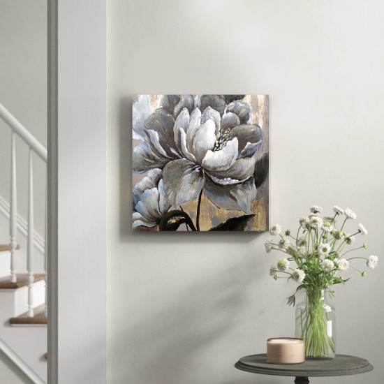 Πίνακας σε καμβά White Magnolias Megapap ψηφιακής εκτύπωσης 50x50x3εκ.