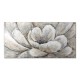 Πίνακας σε καμβά Silver Flowers Megapap ψηφιακής εκτύπωσης 140x70x3εκ.