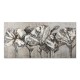 Πίνακας σε καμβά White Flowers Megapap ψηφιακής εκτύπωσης 120x60x3εκ.
