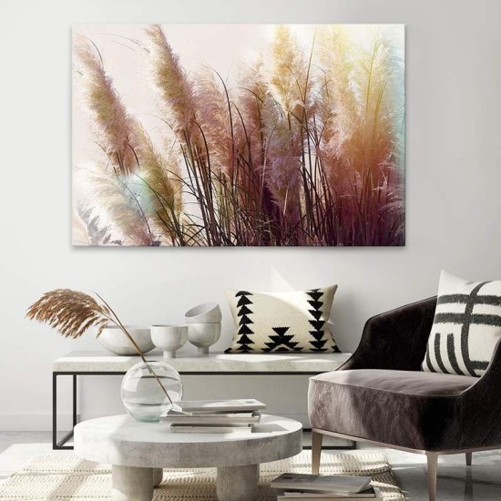 Πίνακας σε καμβά Soft Pampas Megapap ψηφιακής εκτύπωσης 90x60x3εκ.
