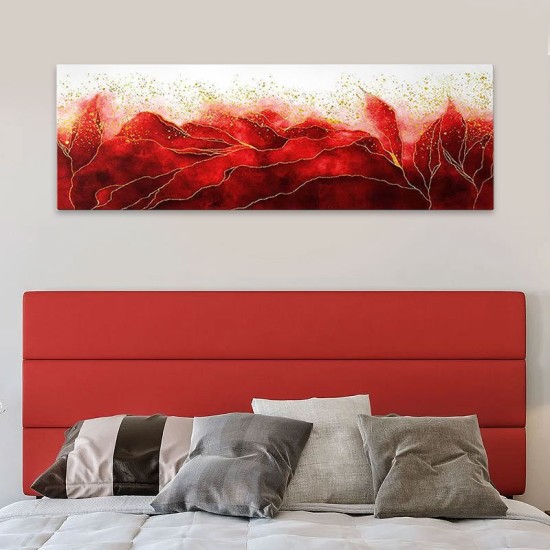 Πίνακας σε καμβά Red Passion Megapap ψηφιακής εκτύπωσης 120x40x3εκ.