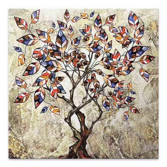 Πίνακας σε καμβά Tree And Leaves Megapap ψηφιακής εκτύπωσης 100x100x3εκ. Πίνακας σε καμβά Tree And Leaves Megapap ψηφιακής εκτύπωσης 100x100x3εκ.