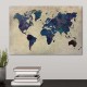 Πίνακας σε καμβά World Map Megapap ψηφιακής εκτύπωσης 75x50x3εκ.