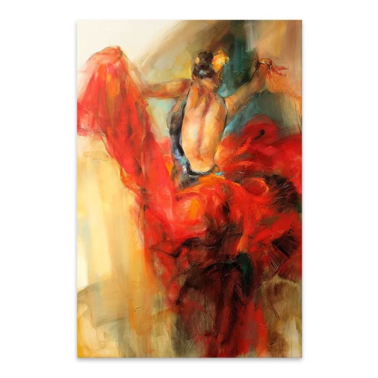 Πίνακας σε καμβά Dancer Megapap ψηφιακής εκτύπωσης 60x90x3εκ.
