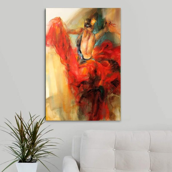 Πίνακας σε καμβά Dancer Megapap ψηφιακής εκτύπωσης 60x90x3εκ.