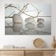Πίνακας σε καμβά Stones and Branches Megapap ψηφιακής εκτύπωσης 90x60x3εκ.