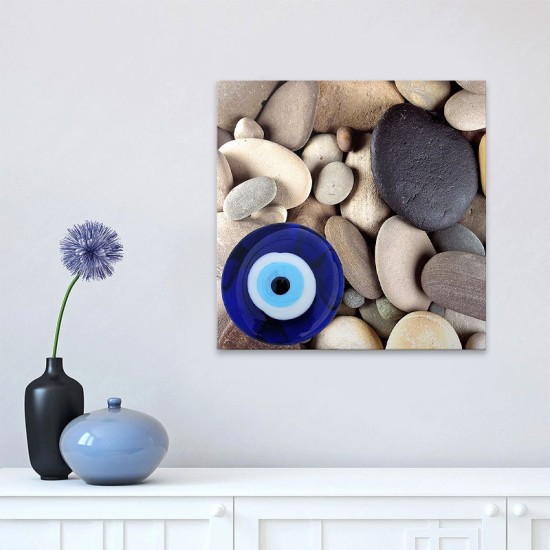 Πίνακας σε καμβά Evil Eye Beads And Stones Megapap ψηφιακής εκτύπωσης 50x50x3εκ. Πίνακας σε καμβά Evil Eye Beads And Stones Megapap ψηφιακής εκτύπωσης 50x50x3εκ.
