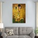 Πίνακας σε καμβά The Kiss Megapap ψηφιακής εκτύπωσης 60x90x3εκ.