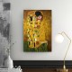 Πίνακας σε καμβά The Kiss Megapap ψηφιακής εκτύπωσης 40x60x3εκ.