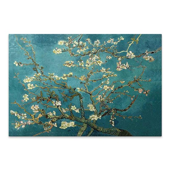 Πίνακας σε καμβά Blooming Flowers Megapap ψηφιακής εκτύπωσης 100x70x3εκ.