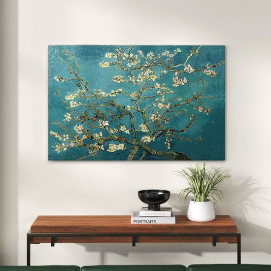 Πίνακας σε καμβά Blooming Flowers Megapap ψηφιακής εκτύπωσης 100x70x3εκ.