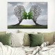 Πίνακας σε καμβά Trees Growing With Love Megapap ψηφιακής εκτύπωσης 75x50x3εκ.